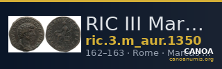 RIC III Marcus Aurelius 1350 — CANOA