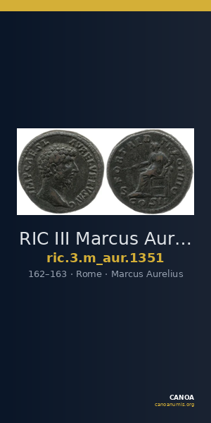 RIC III Marcus Aurelius 1351 — CANOA