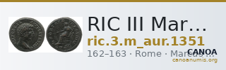 RIC III Marcus Aurelius 1351 — CANOA