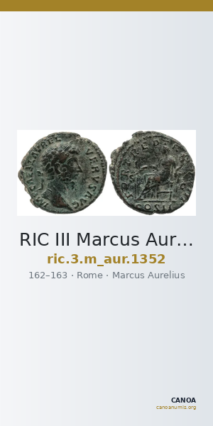 RIC III Marcus Aurelius 1352 — CANOA