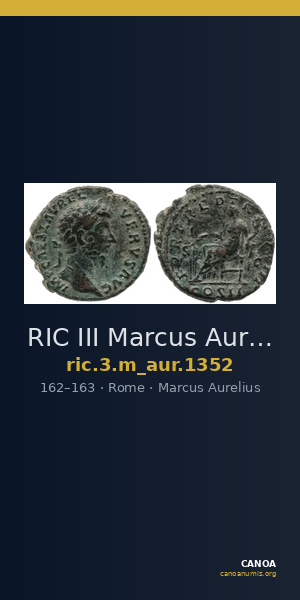 RIC III Marcus Aurelius 1352 — CANOA