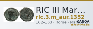 RIC III Marcus Aurelius 1352 — CANOA