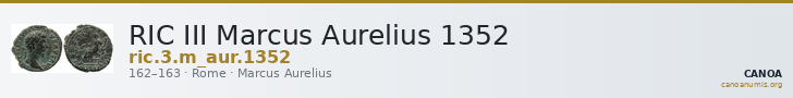 RIC III Marcus Aurelius 1352 — CANOA