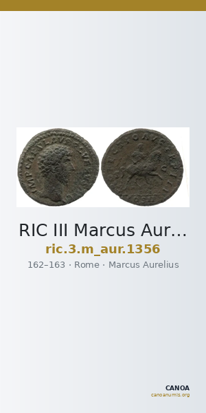 RIC III Marcus Aurelius 1356 — CANOA