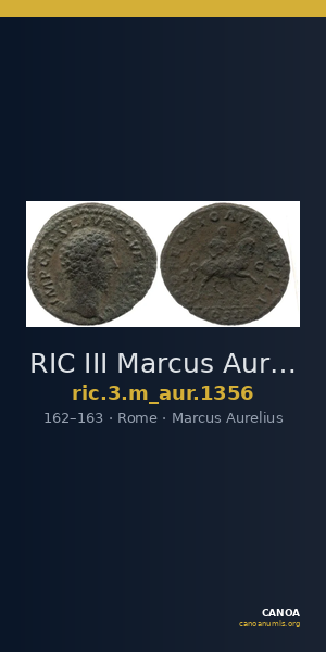 RIC III Marcus Aurelius 1356 — CANOA