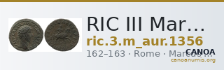 RIC III Marcus Aurelius 1356 — CANOA
