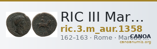 RIC III Marcus Aurelius 1358 — CANOA
