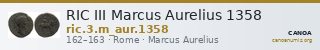 RIC III Marcus Aurelius 1358 — CANOA