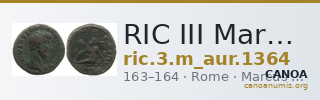RIC III Marcus Aurelius 1364 — CANOA