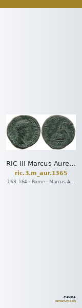 RIC III Marcus Aurelius 1365 — CANOA