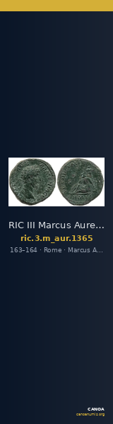 RIC III Marcus Aurelius 1365 — CANOA