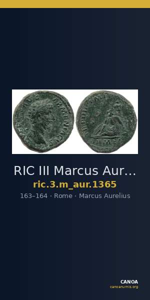 RIC III Marcus Aurelius 1365 — CANOA