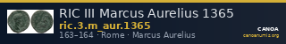 RIC III Marcus Aurelius 1365 — CANOA