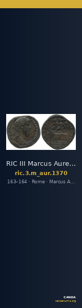 RIC III Marcus Aurelius 1370 — CANOA