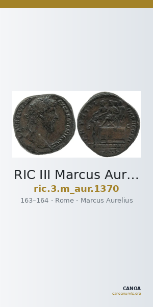 RIC III Marcus Aurelius 1370 — CANOA