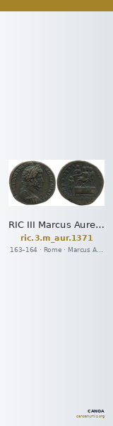 RIC III Marcus Aurelius 1371 — CANOA