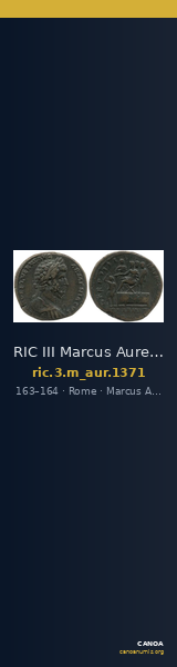 RIC III Marcus Aurelius 1371 — CANOA