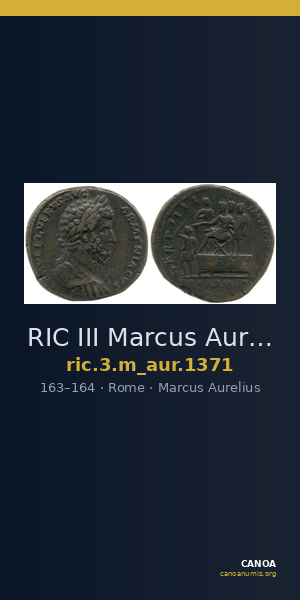 RIC III Marcus Aurelius 1371 — CANOA