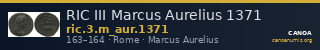 RIC III Marcus Aurelius 1371 — CANOA