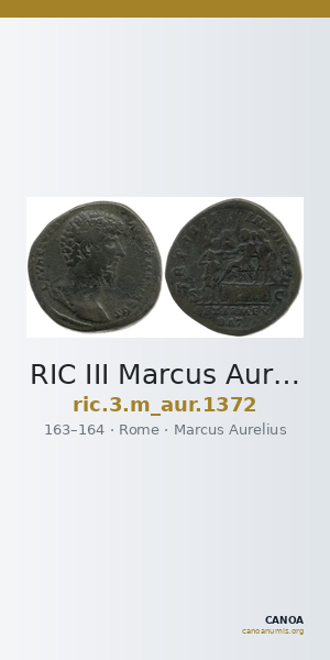 RIC III Marcus Aurelius 1372 — CANOA