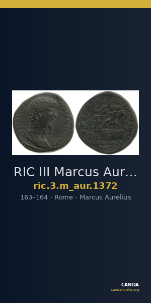 RIC III Marcus Aurelius 1372 — CANOA