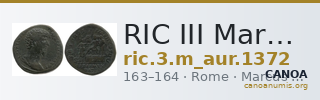 RIC III Marcus Aurelius 1372 — CANOA