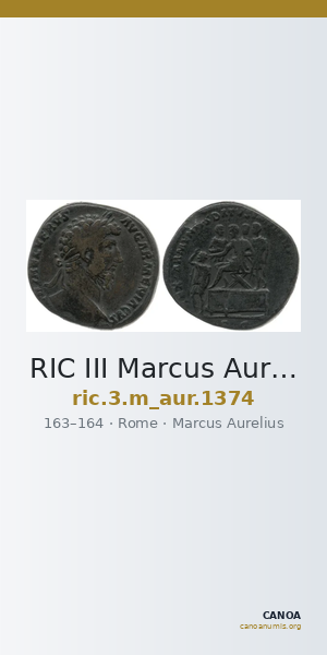 RIC III Marcus Aurelius 1374 — CANOA