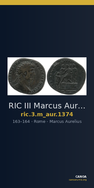 RIC III Marcus Aurelius 1374 — CANOA