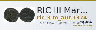 RIC III Marcus Aurelius 1374 — CANOA