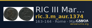 RIC III Marcus Aurelius 1374 — CANOA