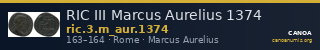 RIC III Marcus Aurelius 1374 — CANOA