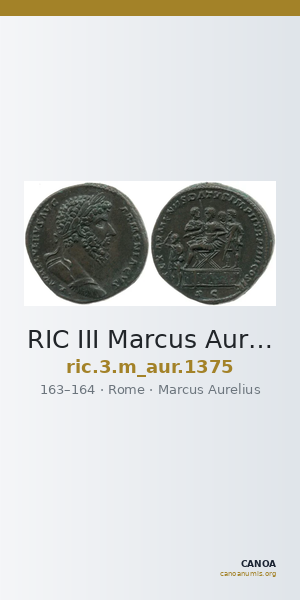 RIC III Marcus Aurelius 1375 — CANOA