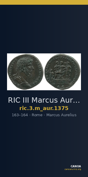 RIC III Marcus Aurelius 1375 — CANOA