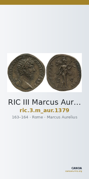 RIC III Marcus Aurelius 1379 — CANOA