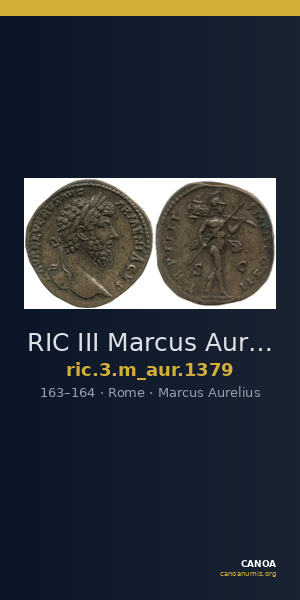 RIC III Marcus Aurelius 1379 — CANOA