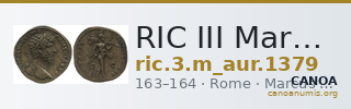 RIC III Marcus Aurelius 1379 — CANOA