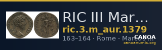 RIC III Marcus Aurelius 1379 — CANOA