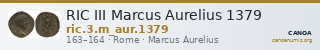 RIC III Marcus Aurelius 1379 — CANOA
