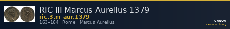 RIC III Marcus Aurelius 1379 — CANOA