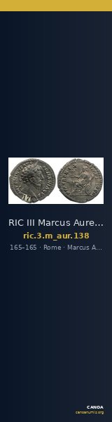 RIC III Marcus Aurelius 138 — CANOA