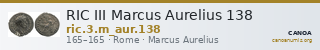RIC III Marcus Aurelius 138 — CANOA