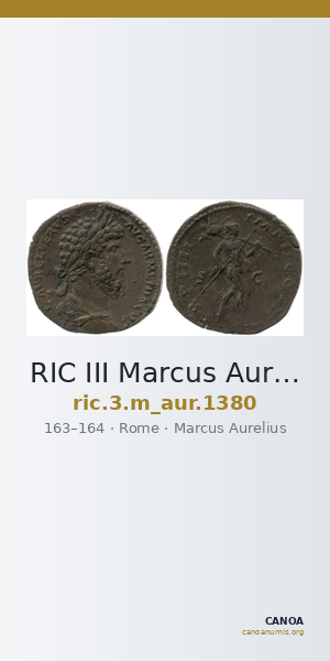 RIC III Marcus Aurelius 1380 — CANOA