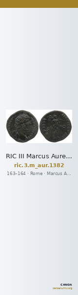 RIC III Marcus Aurelius 1382 — CANOA