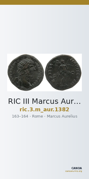 RIC III Marcus Aurelius 1382 — CANOA