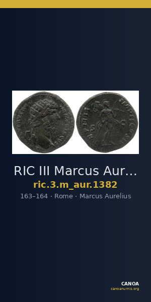 RIC III Marcus Aurelius 1382 — CANOA