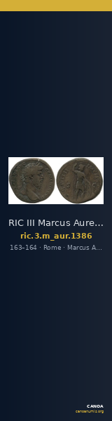 RIC III Marcus Aurelius 1386 — CANOA