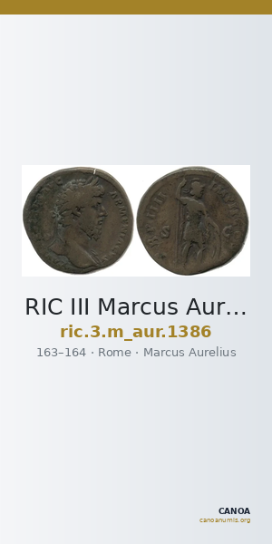 RIC III Marcus Aurelius 1386 — CANOA