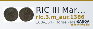 RIC III Marcus Aurelius 1386 — CANOA