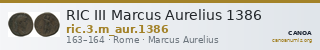 RIC III Marcus Aurelius 1386 — CANOA