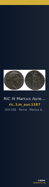 RIC III Marcus Aurelius 1387 — CANOA